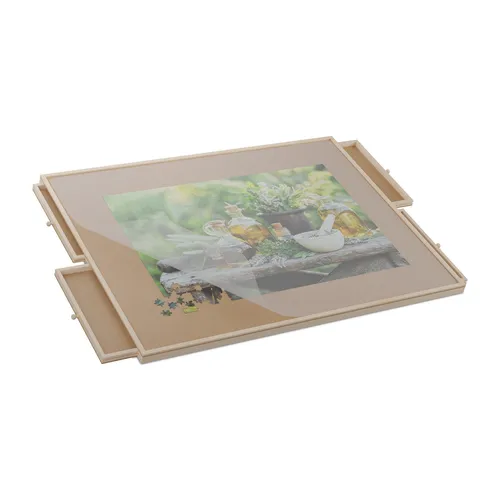 Puzzlebrett für 1500 Teile - Optimaler Puzzle Organizer - Puzzles & Spiele: Hochwertige Puzzleunterlage aus Holz und Kunststoff, ideal für Ordnung und Komfort beim Puzzeln.