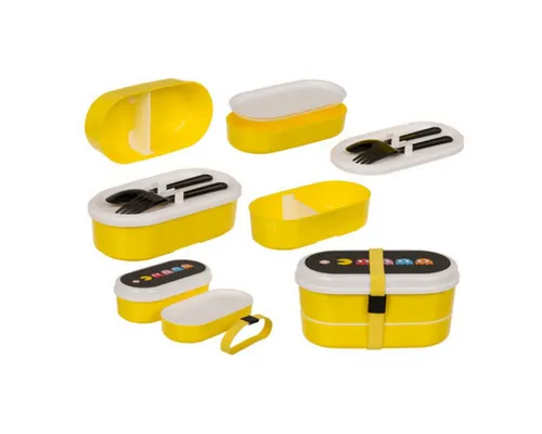 Out of the Blue Lunchbox Brotdose, Pac-Man, mit 2 Fächern