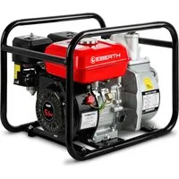 EBERTH Wasserpumpe 5,5PS - 30m Förderhöhe - Wasserpumpen für Garten und Schmutzwasser, leistungsstarker 4-Takt Benzinmotor mit bis zu 30m Förderhöhe und 30000 l/h Fördermenge.