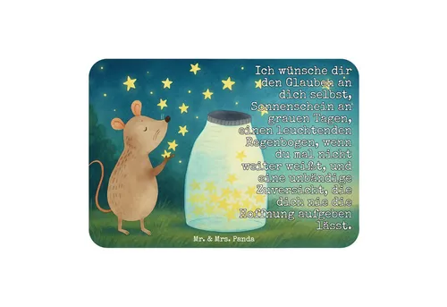 Mr. & Mrs. Panda Magnet Maus Sterne Design, Kühlschrankmagnet, Weiß, Schwangerschaft, Lustige (Packung), spruchmagnet magnet Kindergeburtstag