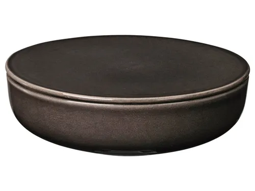 Broste Copenhagen Schale NORDIC COAL Schale mit Deckel 17 x 5 cm, Steinzeug, (Schüsseln & Schalen), Nordic Coal Schüssel mit Deckel