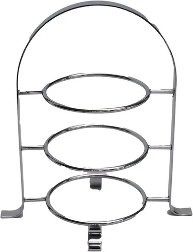 APS Serviergestell – Hochwertige Etagere für Torten und Snacks - Tortenständer aus verchromtem Metall, ideal für eine elegante Präsentation von Kuchen, Muffins und Canapés. Pflegeleicht und vielseitig einsetzbar.