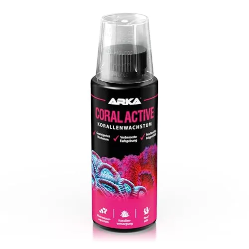 ARKA Coral Active - 118 ml - Korallenbooster für Steigerung von Wachstum & Farbenpracht bei Steinkorallen & Muscheln in Meerwasseraquarien.