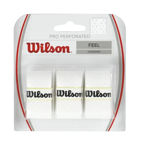 Wilson Overgrip Pro Perforated 0.55mm weiss 3er