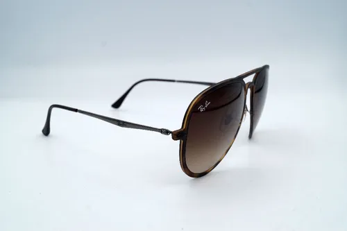 Ray Ban RB4211 Herren-Sonnenbrille - Stylische Herren-Sonnenbrille mit Vollrand aus Kunststoff, braunen Verlaufsgläsern und edlem Kupfer-Emblem. Inklusive Etui und Karton, ideal für modebewusste Männer.