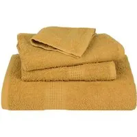vidaXL Handtücher 2 Stk. Golden 100x200 cm in gold von vidaXL