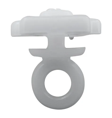 rewagi Feststeller Feststeller, Zwischenfeststeller, Endfeststeller mit Ring 10 x 15 mm, Gardinen, Vorhänge, Gardinenstange, Seitenschals, Gardinenschiene, (10-St), Verkaufseinheit: 10, 25, 50, 100 Stück