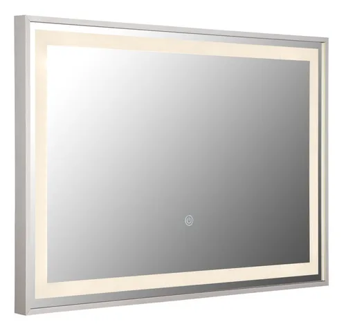Globo Badspiegel mit LED Touch-Steuerung und Dimmer 60x40 cm - Der Globo Badspiegel bietet mit seiner dimmbaren LED-Beleuchtung und Touch-Steuerung eine perfekte Lichtatmosphäre für Ihr Badezimmer. Modernes Design trifft auf Funktionalität – ideal für jeden Tag!