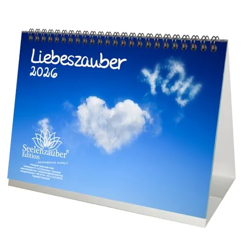 Liebeszauber DIN A5 Tischkalender für 2026 Liebe - Seelenzauber