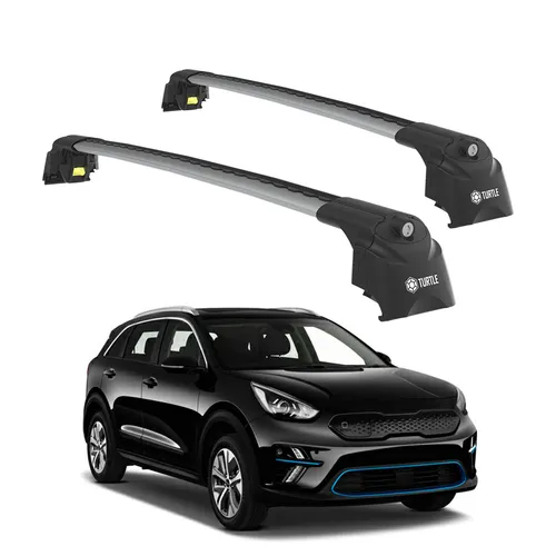 TURTLE Dachbox-Halterung für Kia Niro (2017-2022) in silber von Turtle