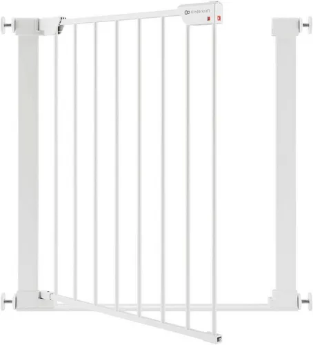 Kinderkraft Safe SNAP White - Sicherheitsgitter für Kinder, einfach zu montieren und ideal für Zuhause, schützt vor ungewolltem Zugang zu gefährlichen Bereichen.