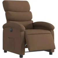 Produktbild vidaXL Elektrischer Relaxsessel Braun Stoff