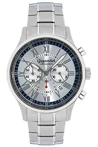 Gigandet Vernissage Herrenuhr Chronograph Quarz Analog - Armbanduhren für Herren, eleganter Chronograph mit 5atm Wasserdichtigkeit und kratzfestem Mineralglas für höchsten Tragekomfort und Langlebigkeit.