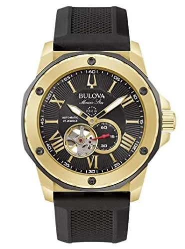 Bulova Herren Automatik Analog Armbanduhr Marine Star