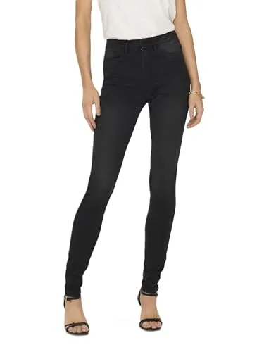 ONLY Damen Onlroyal Life Hw Sk DNM Bj13963 Noos Jeans - Jeans für Frauen, Skinny Fit High Waist, aus extra elastischem Denim für maximalen Tragekomfort und vielseitige Kombinationsmöglichkeiten für Freizeit und Party.