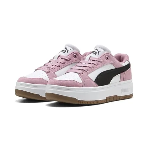 PUMA REBOUND FEMME LOW SD Sneaker, Gr. 40 - Sportliche Sneaker im 80er-Jahre Basketballstil, aus hochwertigem Leder und in trendigen Farben. Ideal für jeden Anlass und ein Must-Have für deine Sammlung!