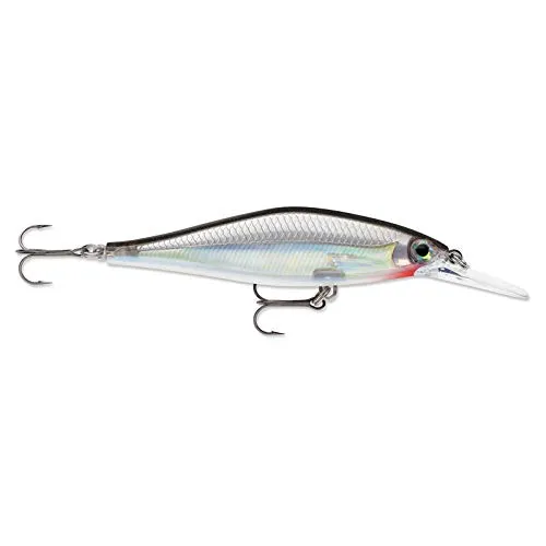 Rapala - Shadow Rap Shad Deep Angelköder - Angelzubehör mit Balsaholzkonstruktion - Süßwasser Spinnköder - Lauftiefe 1.5-1.8m - Fischköder 9cm, 12g - Hergestellt in Estland - Silver