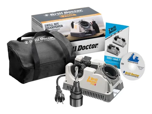 Drill Doctor Bohrerschleifmaschine 750 x 230V - 52206 - Schleifmaschine für präzises Nachschleifen von Bohrern, ideal für Handwerker und Hobbybastler, sorgt für scharfe Kanten und verlängert die Lebensdauer Ihrer Werkzeuge.