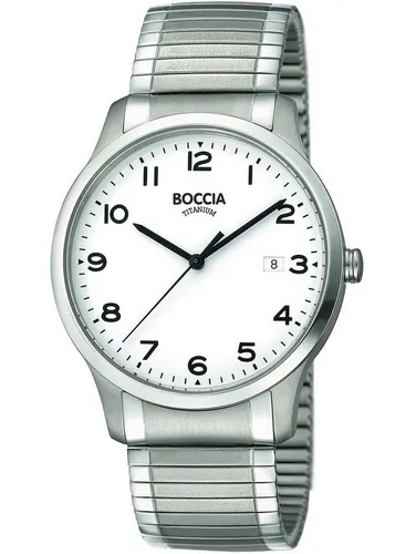 Boccia Quarzuhr 3616-01 - Herrenuhr aus Titanium - Moderne Herrenuhr mit 39mm Gehäuse, wasserdicht bis 5ATM und robustem Titanium-Zugband. Ideal für stilbewusste Männer.