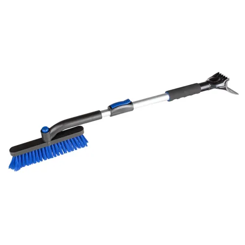 Schneebesen Schneebürste mit Eiskratzer Teleskop 77,5-100cm blau Scheibenkratzer