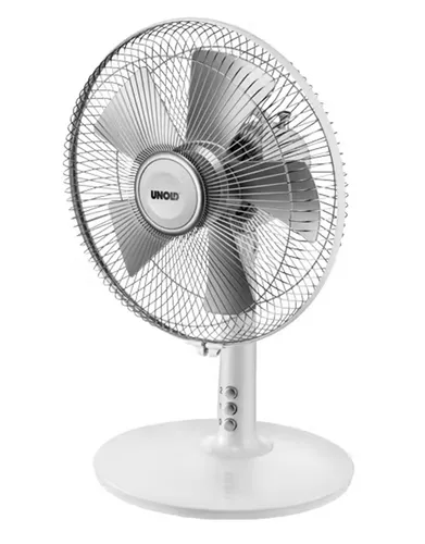 Unold Tischventilator Silverline, 3-Stufige Geschwindigkeitsregelung, 25 Watt - Ventilatoren: Der Silverline Tischventilator sorgt mit 3 Geschwindigkeitsstufen und zuschaltbarer Oszillation für eine erfrischende Brise, ideal für jeden Raum!