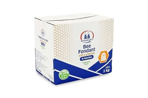 Bienenfutter - Zucker-Teig - Zucker-Paste - Landwirtschaftliches Zubehör - Natürliche Produkte - Imkerei - Honig - Bienenhaltung - Bee Fondant with Prebiotic - 15 x 1kg