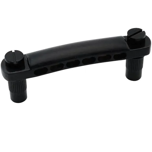Musiclily Pro 52,5mm 12-saitige Tune-O-Matic Saitenhalter Stop Bar Tailpiece für Epiphone Les Paul SG Style E-Gitarre, Schwarz