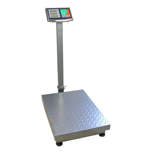 Plattformwaage bis 500 kg, elektronische Paketwaage, Ladenwaage, Postwaage, Digitalwaage, professionelle Wägeplatte, wagPRO P500 HDWR