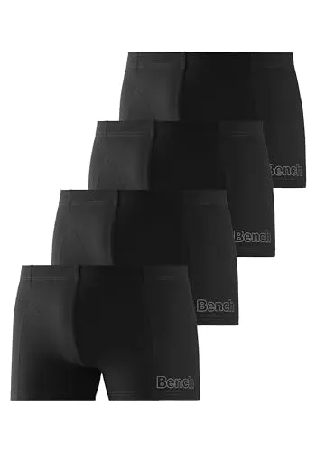 Bench Herren Boxer im Viererpack - Herren-Boxershorts aus elastischer Baumwolle, bequeme Passform und in praktischer Dose verpackt - ideal für den Alltag.