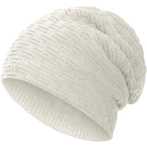 Compagno Gefütterte Mütze Herren Damen Wintermütze Beanie Strickmütze Winter Weihnachten Haube Hat Cap Männer Frauen
