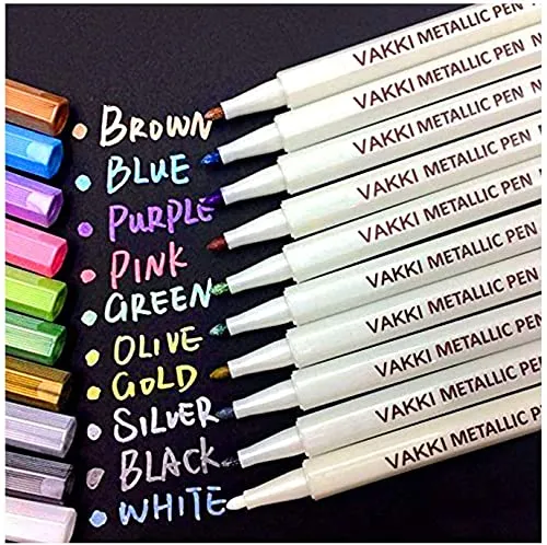 Vakki Metallic Marker Pens