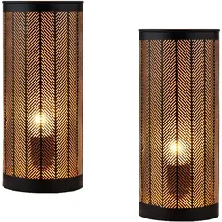 Marrakesch Nachttischlampe Aigna 2er Set in gold von Marrakesch Orient & Mediterran Interior