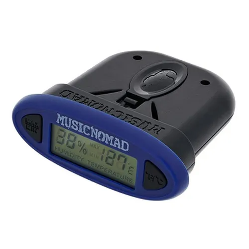 Music Nomad MN305 HumiReader - Digitaler Hygrometer für präzise Messung von Temperatur und Luftfeuchtigkeit, ideal für akustische Gitarren und andere Instrumente. Einfach zu bedienen und vielseitig einsetzbar.