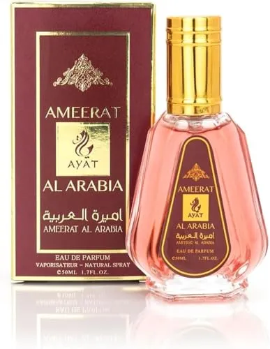 Eau de Parfum Arab im Spray, 50 ml, für Damen, hergestellt in Dubai, orientalischer Duft (Ameerat Al Arabia)
