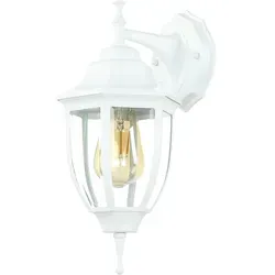 Licht-Erlebnisse Wandaußenleuchte Landhaus LYON - Rustikale Wandlampe im Landhausstil aus witterungsbeständigem Aluminium und Glas, ideal für Balkon und Terrasse. Schutzart IP44 sorgt für Sicherheit bei jedem Wetter.