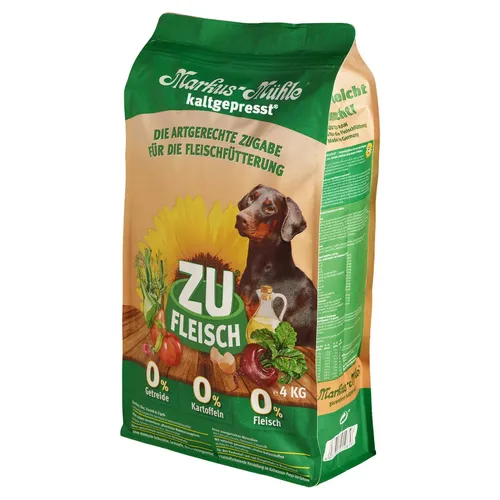 Markus-Mühle Zufleisch 4kg - Ergänzungsfuttermittel für Hunde - Hundefutter mit hochwertigen, natürlichen Zutaten für eine gesunde Ernährung und vitalen Hund.