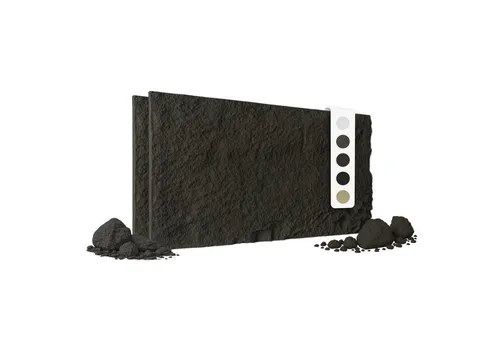 HEXIM Steinoptik Wandpaneele 2 Stück 120x60cm Light Black - 2 Stück 3D Wandpaneele mit realistischer Steinoptik, ideal für pflegeleichte Wandgestaltung. Maße: 1210 x 605 x 28 mm, wasserabweisend und schimmelresistent für stilvolle Akzente in jedem Innenraum.