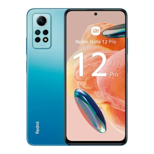 Xiaomi Redmi Note 12 Pro Glacier Blue - 8GB RAM, 256GB ROM - Simlockfreies Handy mit leistungsstarkem Prozessor und beeindruckendem Display für ein flüssiges Nutzererlebnis.