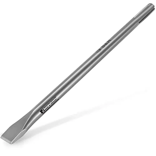 S&R Flachmeißel SDS max 400 x 25 mm, rund, Meißel in Industriequalität Made in Germany, gehärtet, spezieller Oberflächenschutz