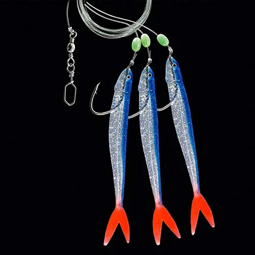 Dega Norw. -Vorfach 3-Arm DS-Blue/rd