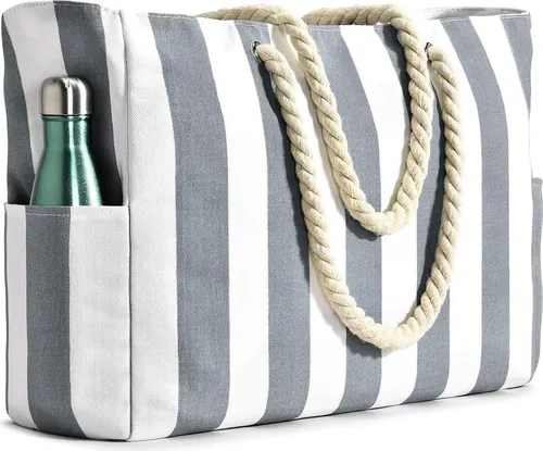 Strandtasche Groß Wasserdicht XXL für die Familie - Geräumige und stilvolle Strandtasche mit wasserdichtem Material, ideal für Ausflüge. Bietet Platz für alles, was Sie benötigen, und ist perfekt für Strand, Reisen, Fitness und mehr.