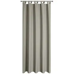 Eurofirany Garden Outdoorvorhang mit Schlaufenschal in silber von Eurofirany