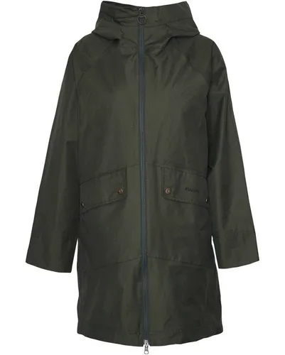 Damen Kapuzenjacke HERON WATERPROOF 46 - Wasserdichte Kapuzenjacke HERON mit stilvollem Tartan-Futter von Barbour. Ideal für wechselhaftes Wetter, mit anpassbarer Kapuze und komfortablem Relaxed Fit.