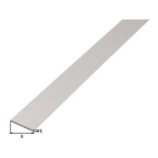 GAH Alberts Flachstange glatt, ungel., L1000mm B25mm, S2mm Aluminium silberf. elox.