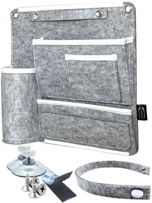 GranHin Wandnachtkästchen Organizer, Gr.M, grau