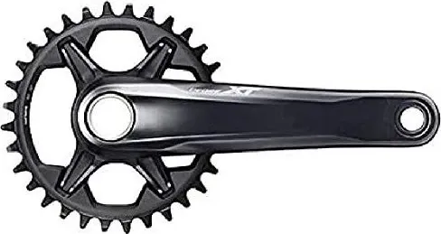 Shimano XT Kurbel FC-M8120-1 Hollowtech II 165,0 mm - Fahrradkurbeln mit innovativer Hollowtech II Technologie für optimale Steifigkeit und Gewichtseinsparung, ideal für anspruchsvolle Mountainbiker.