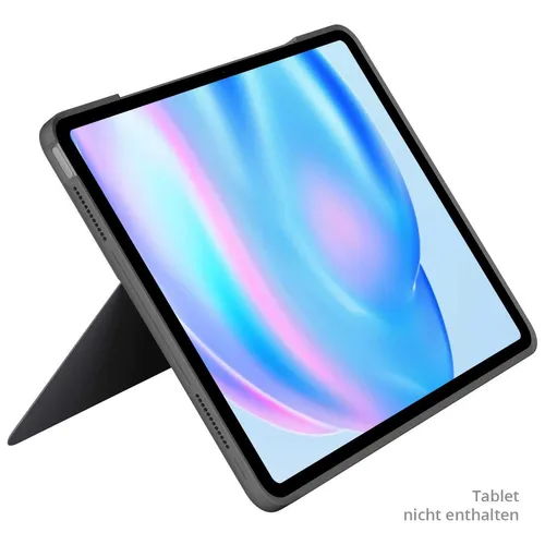 Logitech Combo Touch - Tastatur mit Foliohülle und Trackpad - Tastaturen für Apple iPad Air (M2, M3) - hintergrundbeleuchtet, AZERTY Layout, ideal für produktives Arbeiten unterwegs.