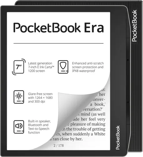 PocketBook Era - 7 Zoll eBook-Reader, wasserbeständig und mit 64 GB Speicher für Tausende von E-Books und Hörbüchern