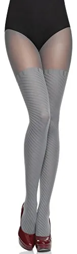 Merry Style Damen Strumpfhose Tida 60 DEN (Grau, S (32-36))