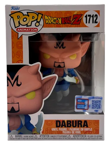 Funko Dragon Ball Z Pop! Animation Dabura Exklusive Figur - Actionfigur in exklusiver Version, ca. 9 cm groß, ideal für Sammler und Fans von Dragon Ball Z, kommt in einer ansprechenden Fensterbox.